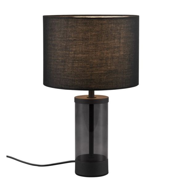 Tischlampe GRAZIA Stoffschirm Weiß...