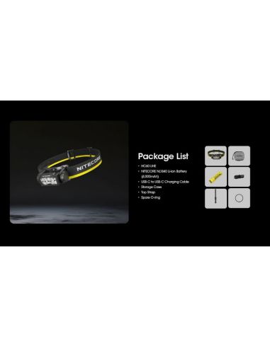 Linterna de Cabeza LED HC60 UHE Recargable USB-C IP68 | LeonLeds