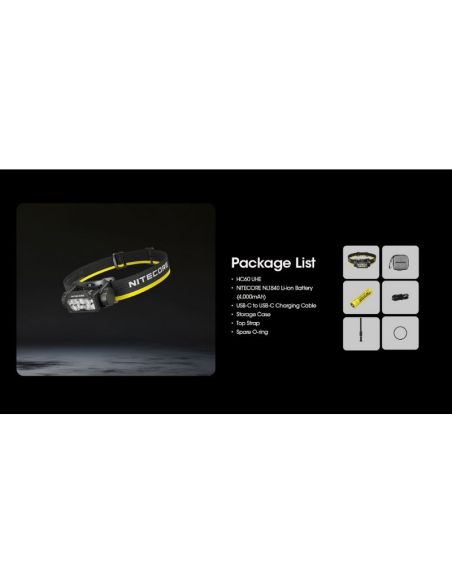 Linterna de Cabeza LED HC60 UHE Recargable USB-C IP68 | LeonLeds