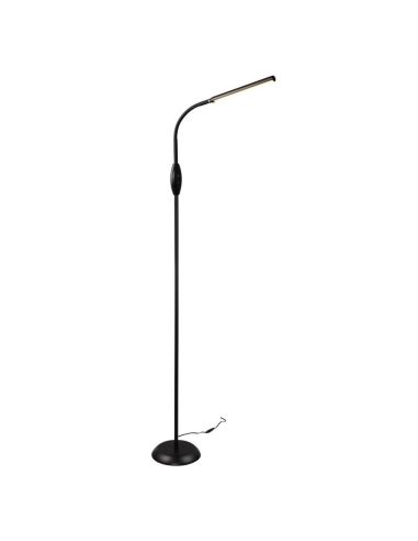 Candeeiro de pé LED regulável e...