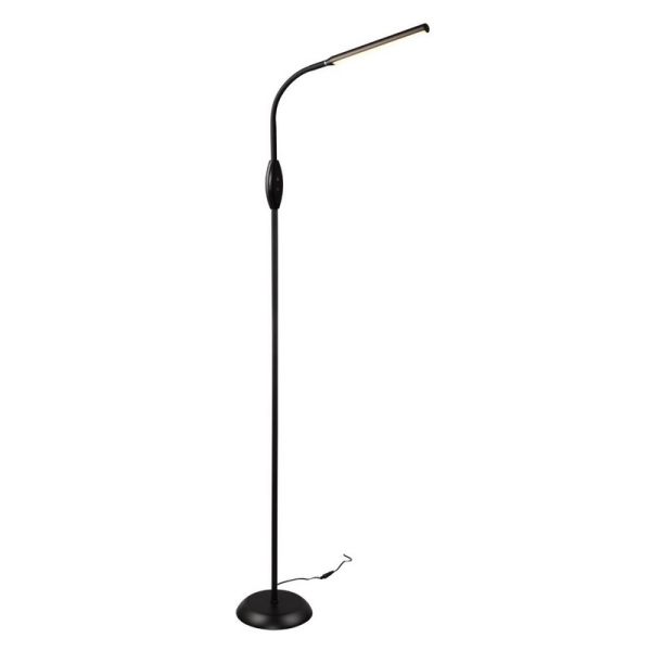 Candeeiro de pé LED regulável e...
