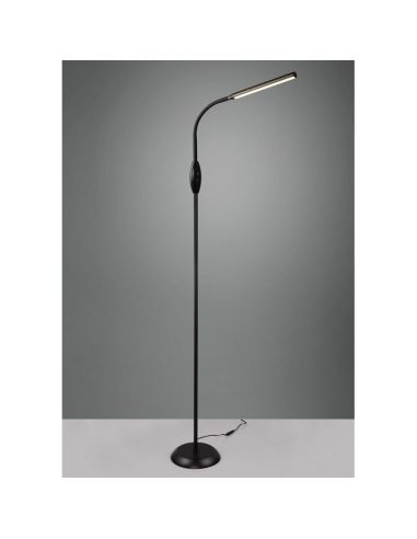 Candeeiro de pé LED regulável e...