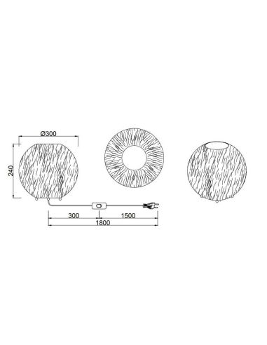 Lampe de table FURRY moelleuse et...