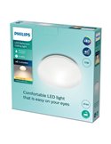 Plafón de Techo LED para baños, 17W 1500Lm, 2700K CANOPUS blanco, estanco al agua, EyeComfort