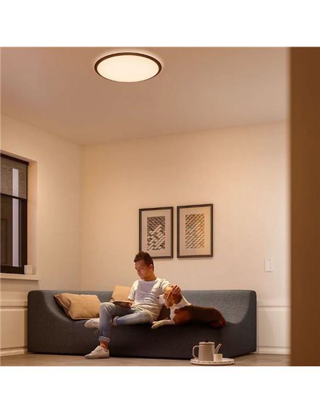 Plafón redondo LED 18W CANAVAL, 1800Lm, 2700K/4000K, Blanco, Regulable, SceneSwitch