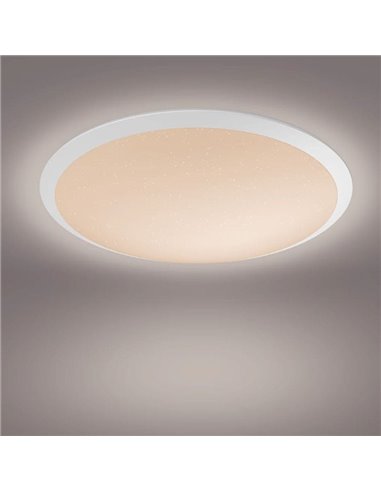 Plafon redondo LED CANAVAL 18W, 1800Lm, 2700K/4000K, branco, regulável, SceneSwitch