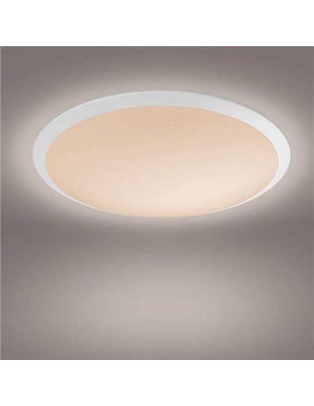 Plafon redondo LED CANAVAL 18W, 1800Lm, 2700K/4000K, branco, regulável, SceneSwitch