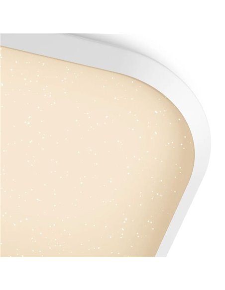 Plafón LED cuadrado 18W CANAVAL, 1800Lm, 2700K, Blanco, Regulable, SceneSwitch