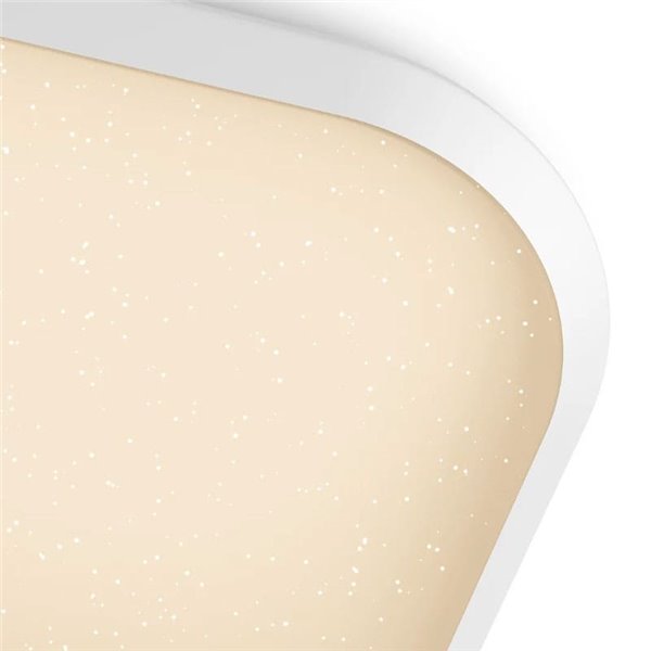 Plafonnier LED carré CANAVAL 18W, 1800Lm, 2700K, Blanc, Gradable, SceneSwitch