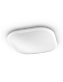 Plafonnier LED carré CANAVAL 18W, 1800Lm, 2700K, Blanc, Gradable, SceneSwitch