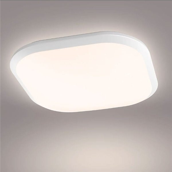 Plafon LED quadrado CANAVAL 18W, 1800Lm, 2700K, branco, regulável, SceneSwitch