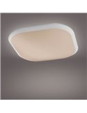 Plafonnier LED carré CANAVAL 18W, 1800Lm, 2700K, Blanc, Gradable, SceneSwitch