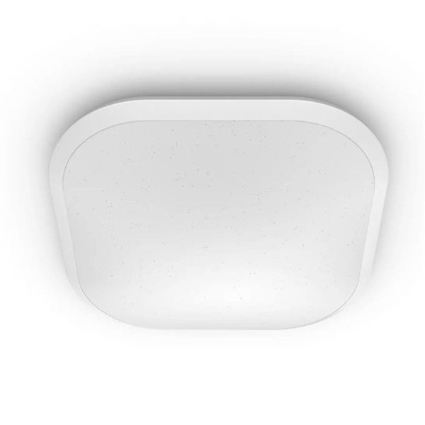 Plafonnier LED carré CANAVAL 18W, 1800Lm, 2700K, Blanc, Gradable, SceneSwitch