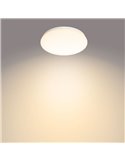 Lámpara/Plafón de techo LED 6W MOIRE, 600Lm, 2700K/4000K, blanco