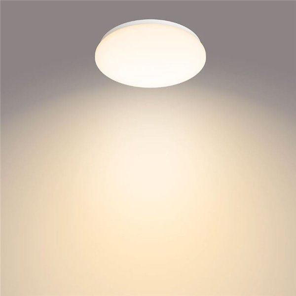 Candeeiro de teto/lâmpada de teto LED MOIRE 6W, 600Lm, 2700K/4000K, branco