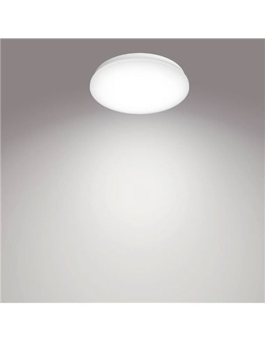 Candeeiro de teto/lâmpada de teto LED MOIRE 6W, 600Lm, 2700K/4000K, branco