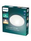 Lámpara/Plafón de techo LED 10W MOIRE, 1000Lm, 2700K/4000K, blanco