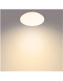 Lámpara/Plafón de techo LED 10W MOIRE, 1000Lm, 2700K/4000K, blanco