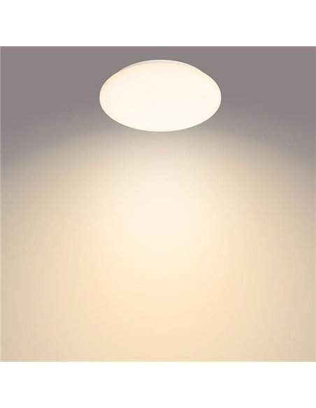 Lámpara/Plafón de techo LED 10W MOIRE, 1000Lm, 2700K/4000K, blanco