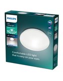 Plafonnier/plafonnier LED MOIRE 10W, 1000Lm, 2700K/4000K, blanc