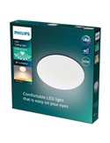 Lámpara/Plafón de techo LED 20W MOIRE, 2300Lm, 2700K/4000K, blanco