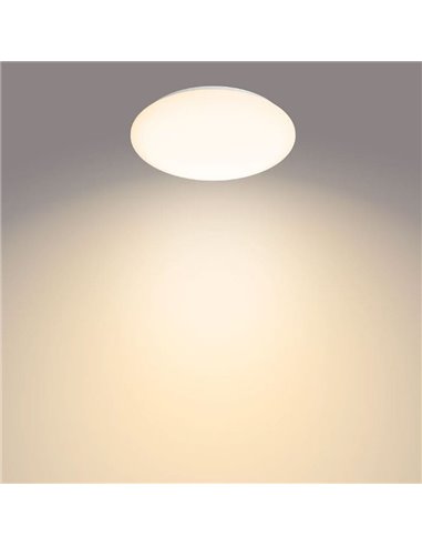 Plafonnier/plafonnier LED MOIRE 20W, 2300Lm, 2700K/4000K, blanc