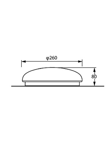 Plafon LED com sensor, SHAN, 12W, 2700K/4000K, branco