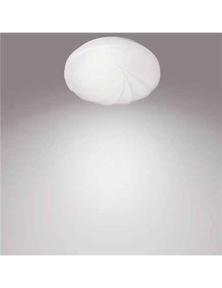 Plafón LED con diseño de espiral, SHORE, 10W 4000K, blanco