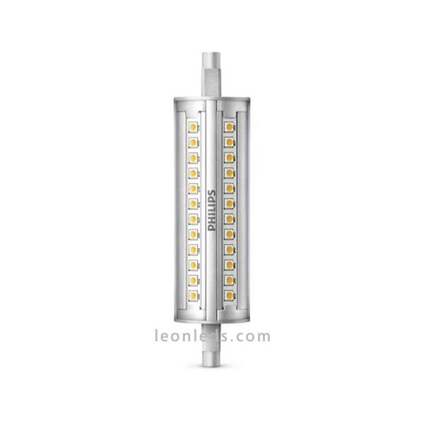 Lámpara Halógena Lineal LED R7S 14W Luz Cálida o Luz Natural 120W Philips Corepro Dimmable | LeonLeds
