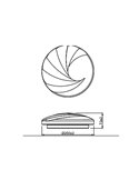 Plafón LED con diseño de espiral, SHORE, 10W 4000K, blanco