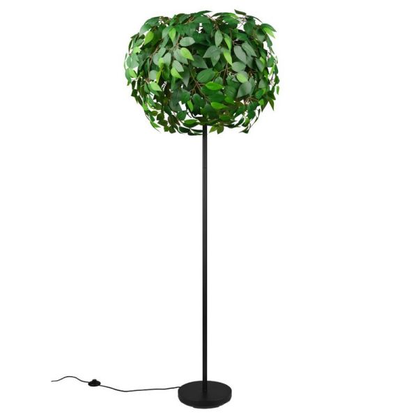 Candeeiro de pé estilo planta LEAVY 180cm com interruptor de pedal | leonleds