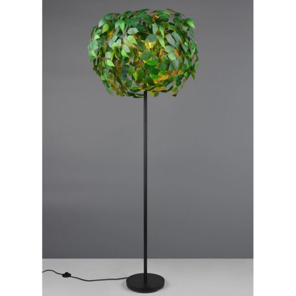 Candeeiro de pé estilo planta LEAVY 180cm com interruptor de pedal | leonleds