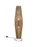 Lámpara de Pie MIKI de Ratán Estilo Boho 103cm | LeonLeds