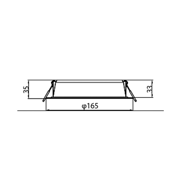Downlight LED cuadrado de óptica entrelazada MESON, deslumbramiento reducido 16,5W 1200Lm/1280Lm 3000K/4000K