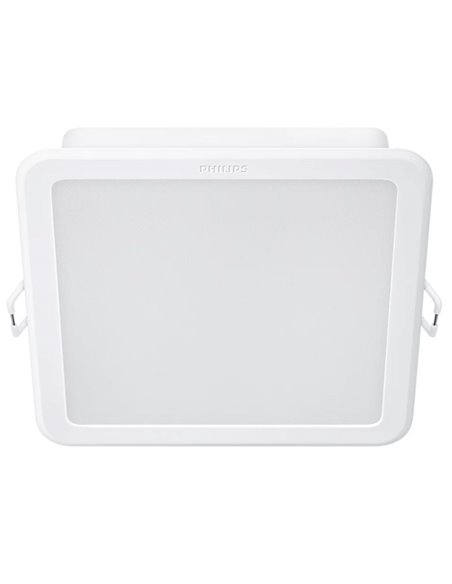 Downlight LED carré à optique entrelacée MESON, éblouissement réduit 16,5 W 1200Lm/1280Lm 3000K/4000K