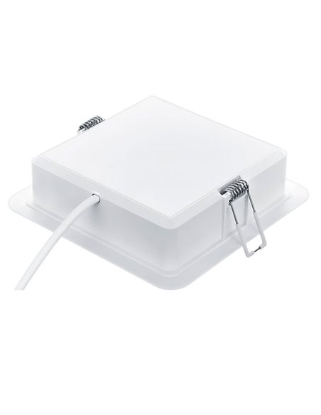 Downlight LED carré à optique entrelacée MESON, éblouissement réduit 16,5 W 1200Lm/1280Lm 3000K/4000K