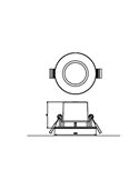 Pack de 3 focos LED empotrables regulable SPARKLE, 2700K blanco EyeComfort