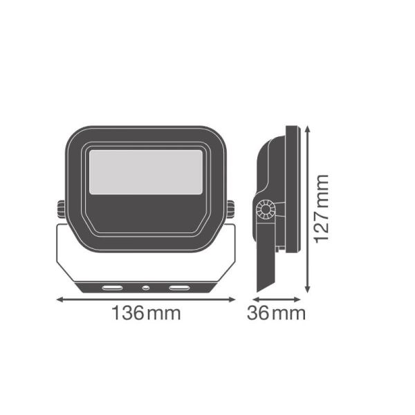 LED-Strahler für Außen Schwarz FL 10...