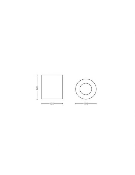 Foco LED regulable inteligente individual Pillar medidas