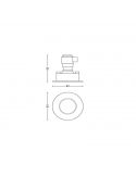 Downlight empotrable inteligente Adore White Ambiance medidas