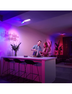 Plafon LED branco Philips Hue Centris 2L com 2 focos RGB endereçáveis 2
