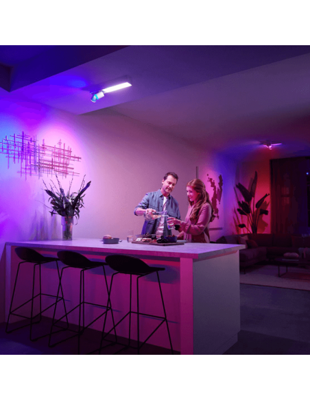 Plafón LED Philips Hue Centris 2L Blanco con 2 Focos Direccionables ambiente