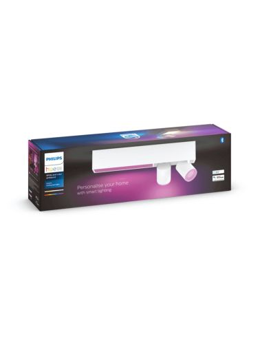 Plafonnier LED Philips Hue Centris 2L Blanc avec 2 Spots Adressables packaging