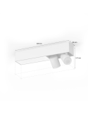 Plafón LED Philips Hue Centris 2L Blanco con 2 Focos Direccionables medidas