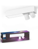 Plafonnier LED Philips Hue Centris 2L Blanc avec 2 spots adressables 2 000K jusqu'à 6 500K + RGB Philips Hue | LéonLeds