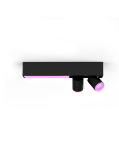 Plafón LED Negro Centris Hue 2L 1.560Lm Control por Voz Philips Hue RGB