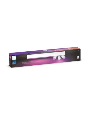 Plafón LED con 3 focos direccionables Blanco caja de producto | LeonLeds