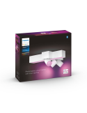 Plafón de techo LED regulable Centris Hue blanco 25W caja producto| LeonLeds