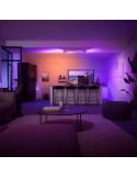 Plafón de techo LED regulable Centris blanco 40W foto ambiente| LeonLeds