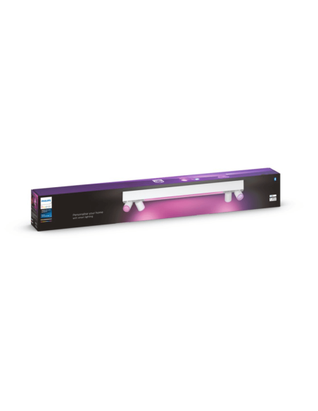 Plafón de techo LED regulable Centris blanco 40W caja producto| LeonLeds